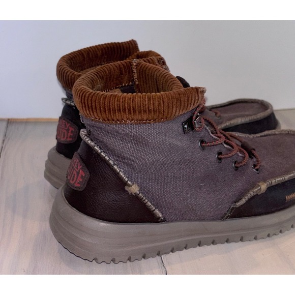 Hey Dude Bradley Corduroy Collar Mens Brown Multi Chukka Boots 42066-2GS Size 7 main image 13